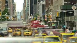 New York City Streets Zoom Stock Footage