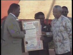 SOUTH AFRICA: SEBOKENG: NELSON MANDELA ADDRESS News Clip