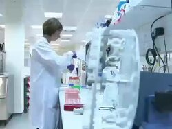 Lab Technician Working In Biologic Laboratory News Clip