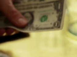 Money counting dollars composite Stock Footage