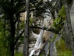 Kadinggou holy mountains waterfall in Tibet 02 Stock Footage