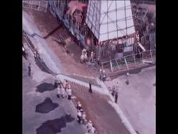 SYND 7 5 77 STUDENTS DEMONSTRATE AT NARITA AIRPORT ABOUT THE REMOVAL OF TOWERS News Clip