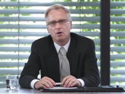 HD: Trendy Manager Having Video Conference Stock Footage