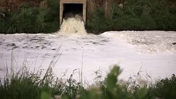 Water treatment plant Stock Footage