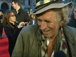 The Rolling Stones arrive at the London premiere of Shine A Light movie Stock Footage