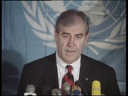 IRAQ: UN'S CHIEF WEAPONS INSPECTOR BUTLER MEETS TARIQ AZIZ UPDATE News Clip