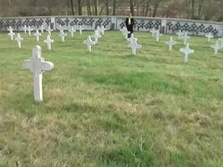 HD STEADYCAM: At The Cemetery Stock Footage