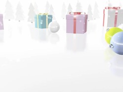 Christmas decoration. Loop animation Stock Footage