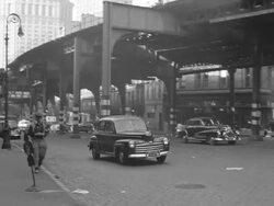 East Broadway and the Bowery Stock Footage