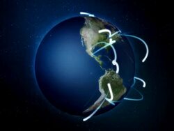 World network loop (preview darker than video) Stock Footage