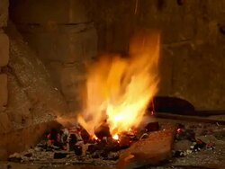 Blacksmith fire (HD) Stock Footage