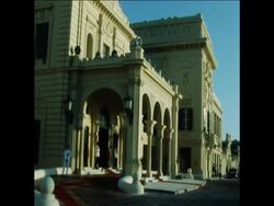 SYND 28 5 76 PRESIDENT SADAT WITH GENERAL AMIN OF UGANDA News Clip