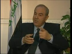 Allawi in APTN i'v comments on Fallujah, elections Instructional Video