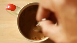 Coffee with milk Stock Footage