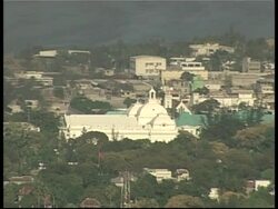 Shots of Haitian capital and airport from this morning News Clip
