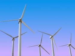 Wind power station Stock Footage