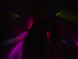 HD Young woman dancing in disco (zoom effects) Stock Footage