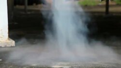 White spray of smoke Stock Footage