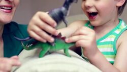 my little dinosaur Stock Footage