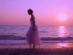 ballet at sunset Stock Footage