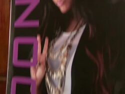 ATMOSPHERE: signage AT Nicole 'Snooki' Polizzi Introduces Team Snooki Boxing, New York, NY, United States, 01/12/2012 Stock Footage