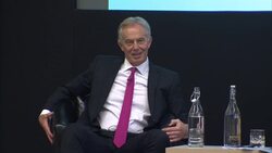 Tony Blair gives 'Britain in the World' speech News Clip