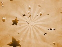 Star rain in front of the sunrise Stock Footage