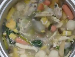 scoop Sukiyaki by dipper Stock Footage