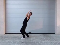 Young man dancing Stock Footage