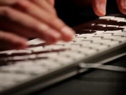 On The Computer Stock Footage