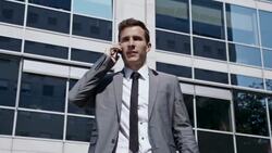 SLO MO Yuppie on the mobile phone Stock Footage