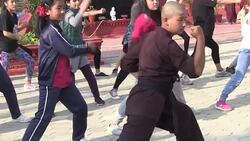 CLEAN : Nepal's Kung Fu nuns teach schoolgirls martial arts News Clip