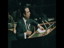 SYND 29 10 74 CYPRUS AMBASSADOR TO UN SPYROS KYPRIANOU ADDRESSING UN GENERAL ASSEMBLY News Clip
