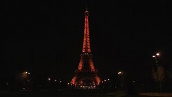 CLEAN : The Eiffel Tower switches off lights to mourn attack victims News Clip
