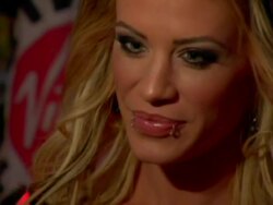 WWE Diva Ashley Massaro Autographs Copies of Her April Playboy Stock Footage