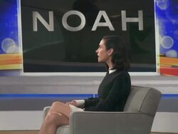 Jennifer Connelly (Noah) on the set of the Good Morning America show Stock Footage