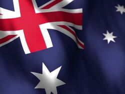 Australian Flag High Detail - Looping Stock Footage