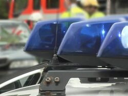 Road Traffic Accident / Car Crash - Police Siren Stock Footage