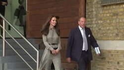 The Duchess of Cambridge  Departs The Anna Freud Centre News Clip