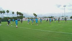 CLEAN : Football: Japan train ahead of Costa Rica clash News Clip