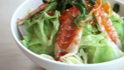 Sea food salad Stock Footage