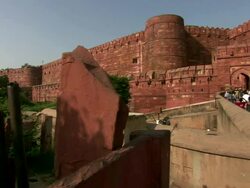  Agra Fort / Agra, India Stock Footage