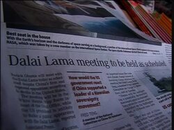 Voxpops, newspapers as Dalai Lama visits US as Obama''s guest News Clip