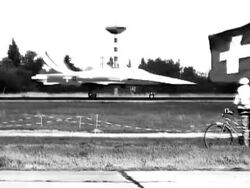 Fighter jet taxiing Stock Footage