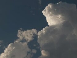 WS View of sun-lit storm tower building in blue sky / Oklahoma, United States Stock Footage