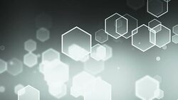 Hexagon Gray Background Loopable Stock Footage