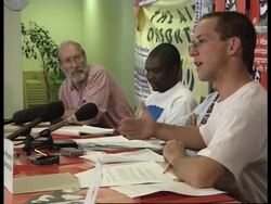 Activists announce legal action against government on AIDS drugs. News Clip