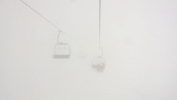 Snow storm at Ski Park Stock Footage