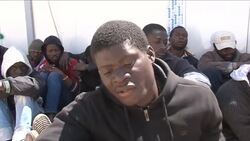 African migrants captured by authorities as they attempt to make trip to Europe News Clip