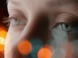 Eye Extreme Close up Stock Footage